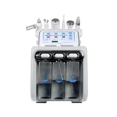 Máquina portátil de dermoabrasión de 6 en 1 máquina de peeling de carbono terapia facial