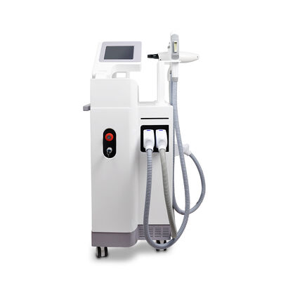 Three-in-One Multi-functional Laser Beauty machine Vertical Three handles Hair Removal Laser Painless Safe Hair Removal Laser Tattoo Removal RF machine