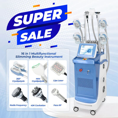 Máquina de congelación de grasa con criolipólisis circundante 360 ​​Equipo de adelgazamiento con criolipolisis para contorno corporal no invasivo para salón clínico Reducción de grasa Eliminación de celulitis