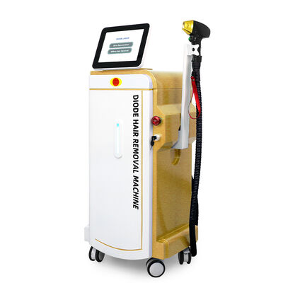 Máquina de depilación láser de diodo de 600W 808nm con refrigeración por hielo y pantalla táctil de 8 pulgadas