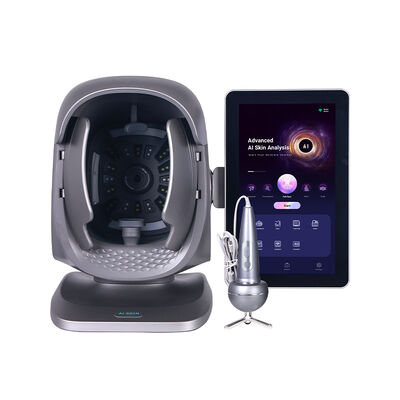 Nuevo analizador de piel facial profesional impulsado por IA: Dispositivo de pantalla de 15.6 pulgadas para detección multispectral de humedad y pigmentación de la piel.