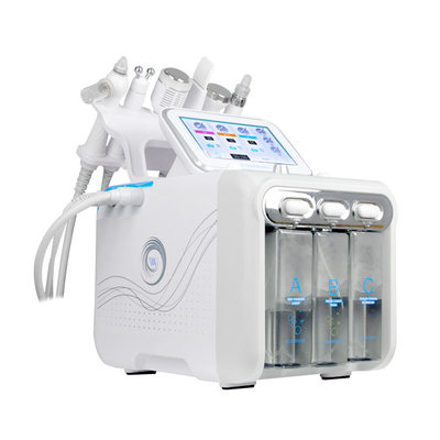 Máquina portátil de dermoabrasión de 6 en 1 máquina de peeling de carbono terapia facial