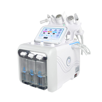 Máquina portátil de dermoabrasión de 6 en 1 máquina de peeling de carbono terapia facial
