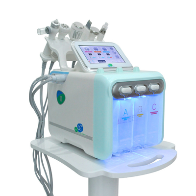7 en 1 Cuidado de la piel multifuncional hidra extracción de cabeza negra hidro acuática máquina de belleza facial con máscara LED