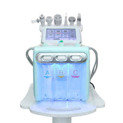7 en 1 Cuidado de la piel multifuncional hidra extracción de cabeza negra hidro acuática máquina de belleza facial con máscara LED