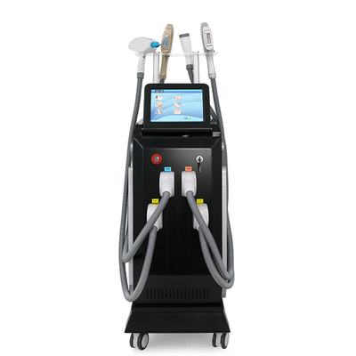 4 en 1 OPT IPL Rf Nd YAG Depilación indolora Rejuvenecimiento de la piel Máquina de belleza