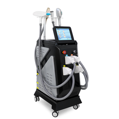 4 en 1 OPT IPL Rf Nd YAG Depilación indolora Rejuvenecimiento de la piel Máquina de belleza