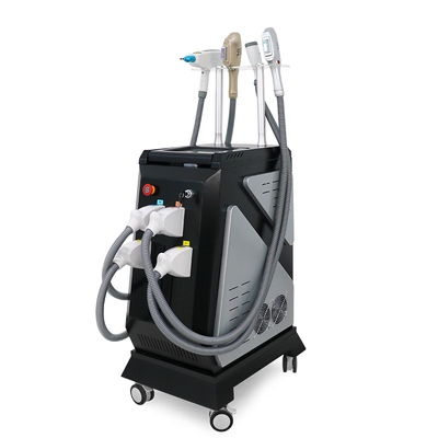 4 en 1 OPT IPL Rf Nd YAG Depilación indolora Rejuvenecimiento de la piel Máquina de belleza