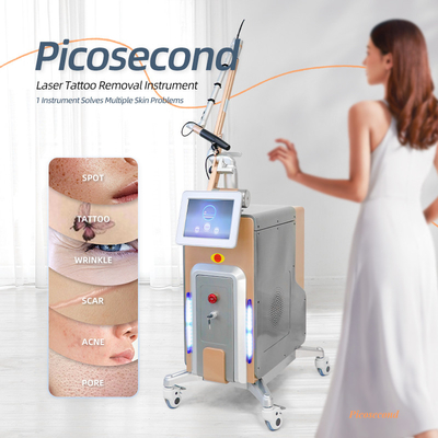 Máquina de eliminación de tatuajes con láser de picosegundo 500ps Nd Yag Q con Pico conmutado Máquina de picolazón con láser de segundo ciclo