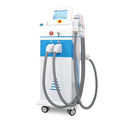 Máquina de belleza 4 en 1 con Elight Laser RF IPL Nd Yag dispositivo de depilación