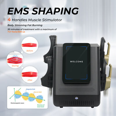 Máquina portátil para esculpir el cuerpo EMS con potencia de salida de 2800W, pantalla de 12 pulgadas y tecnología EMSlim para estimulación muscular