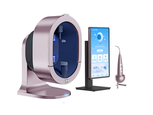 X5 Pro AI Analizador de piel facial Equipo de diagnóstico de piel de salón de escáner facial de espectro múltiple