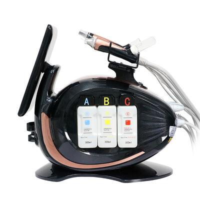 Máquina hidrafacial de burbujas pequeñas de oxígeno y hidrógeno 8 en 1, equipo multifuncional para salón de cuidado de la piel Facial