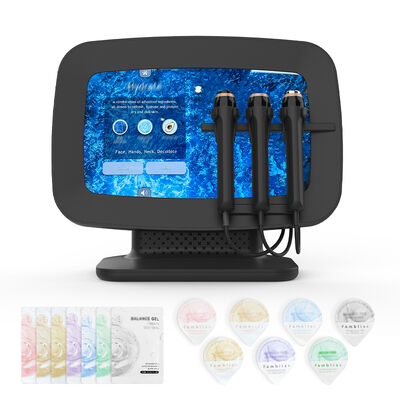 Máquina Facial de Hidratación RF Portátil con 3 Manijas, Rejuvenecimiento de la Piel, Antienvejecimiento, Eliminación de Arrugas, Lifting Facial, Equipo de Belleza con Hidrodermabrasión para Salón de Spa