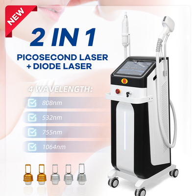 Máquina de eliminación de tatuajes láser de diodo Pico de 808nm para salón de belleza RL-808P
