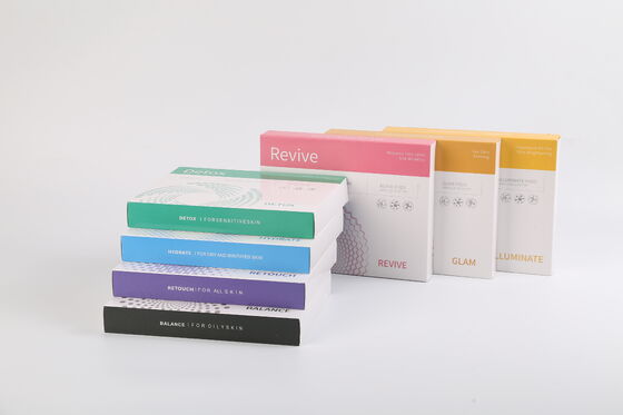 Kit de tratamiento facial multicolor para iluminar, revivir el equilibrio, retocar, desintoxicar, hidratar, suero para el cuidado de la piel, Kit de cápsulas para Spa