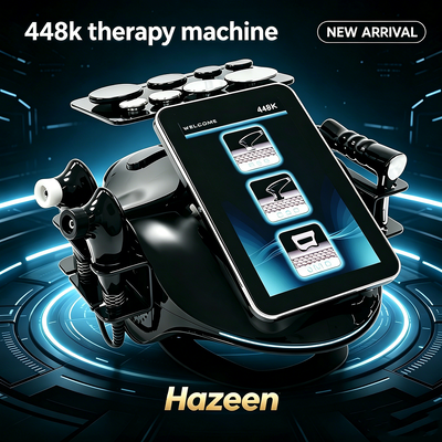 Hazeen 448K Diatermy Tecar Machine CET RET RF 448Khz Fisioterapia rehabilitación de la piel Equipo de belleza para el salón de belleza de la clínica