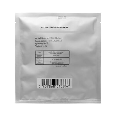 Suministro de fábrica, 110g, membrana anticongelante Freezefats, accesorio desechable para criolipólisis, equipos de belleza delgados para el cuerpo